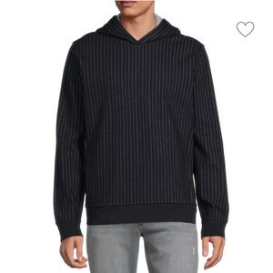 Vince Striped Wool Blend Hoodie